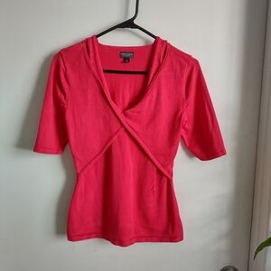 Bold Elements Bright Pink Short Sleeve Top